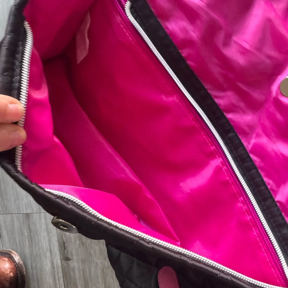 Caboodles Quilted Black Clutch
